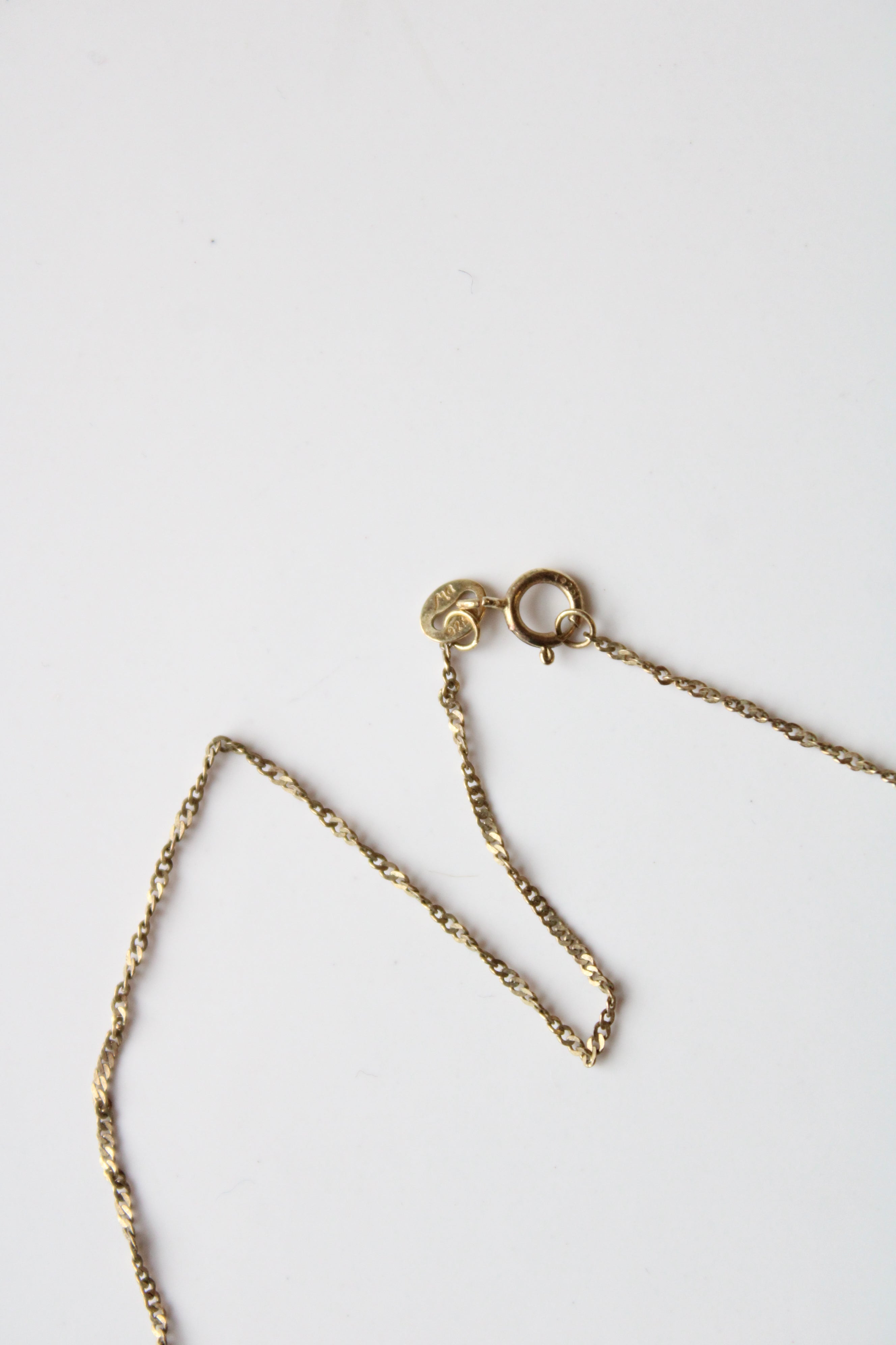 Vintage Gold Tone 925 "I Love You" Pendant Necklace