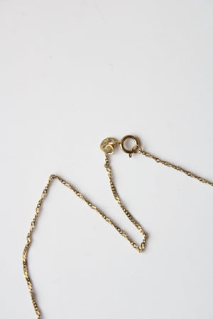 Vintage Gold Tone 925 "I Love You" Pendant Necklace