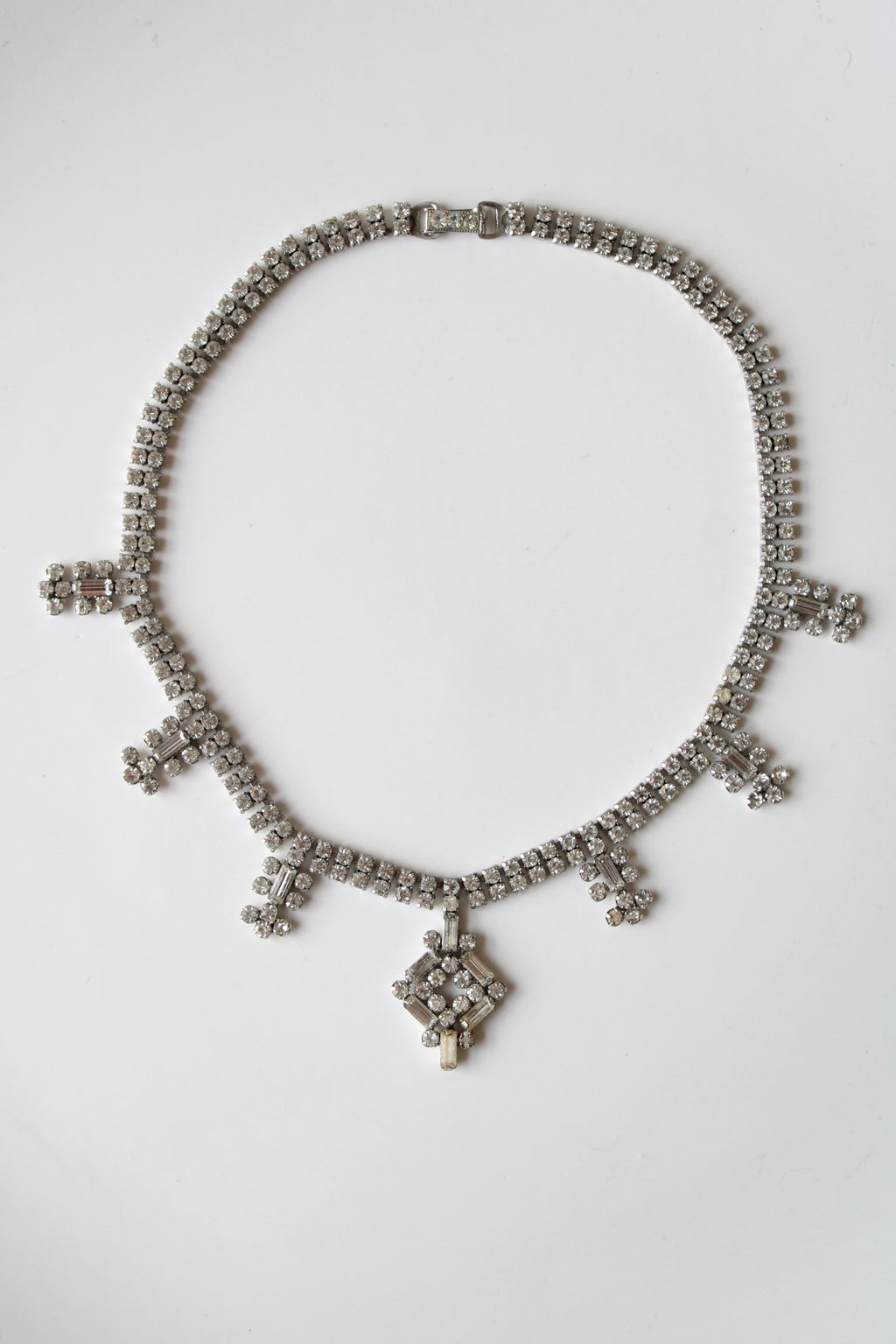 Garne Jewelry Crystal Rhinestone Vintage Necklace