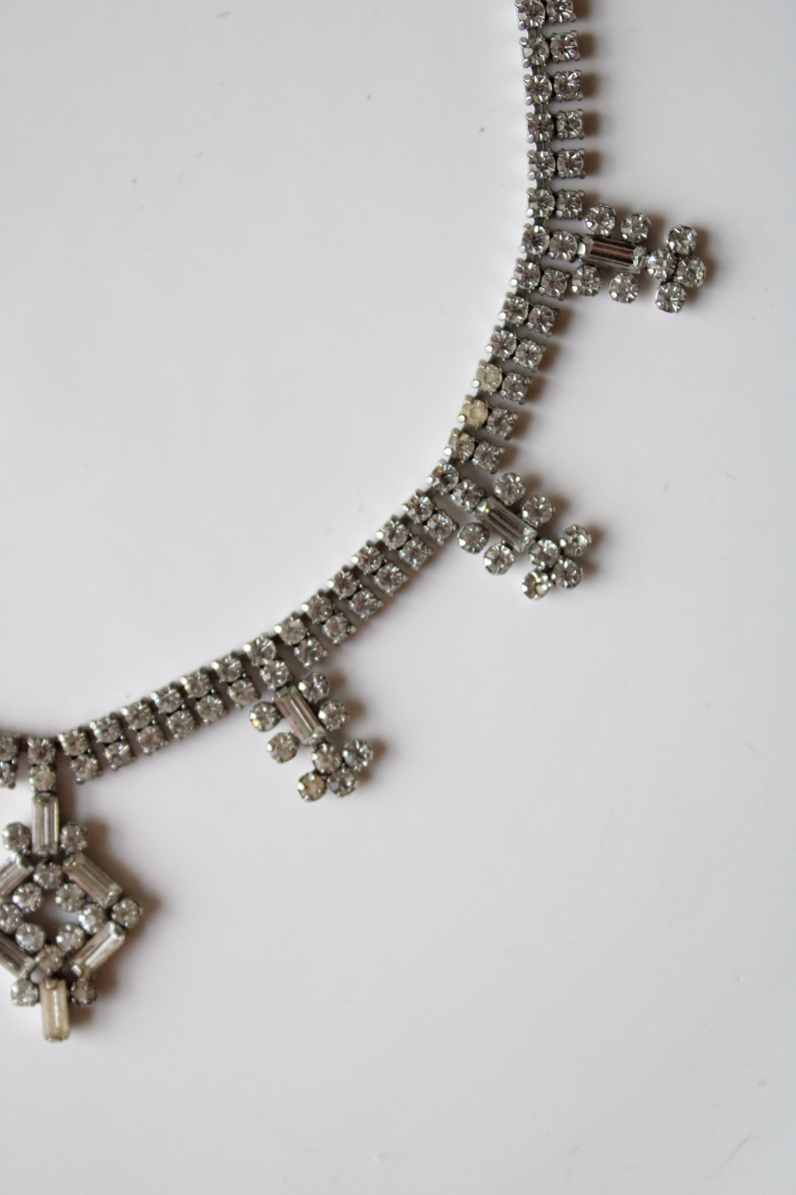 Garne Jewelry Crystal Rhinestone Vintage Necklace