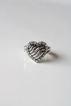 Cookie Lee Silver Heart Ring | Size 7/8