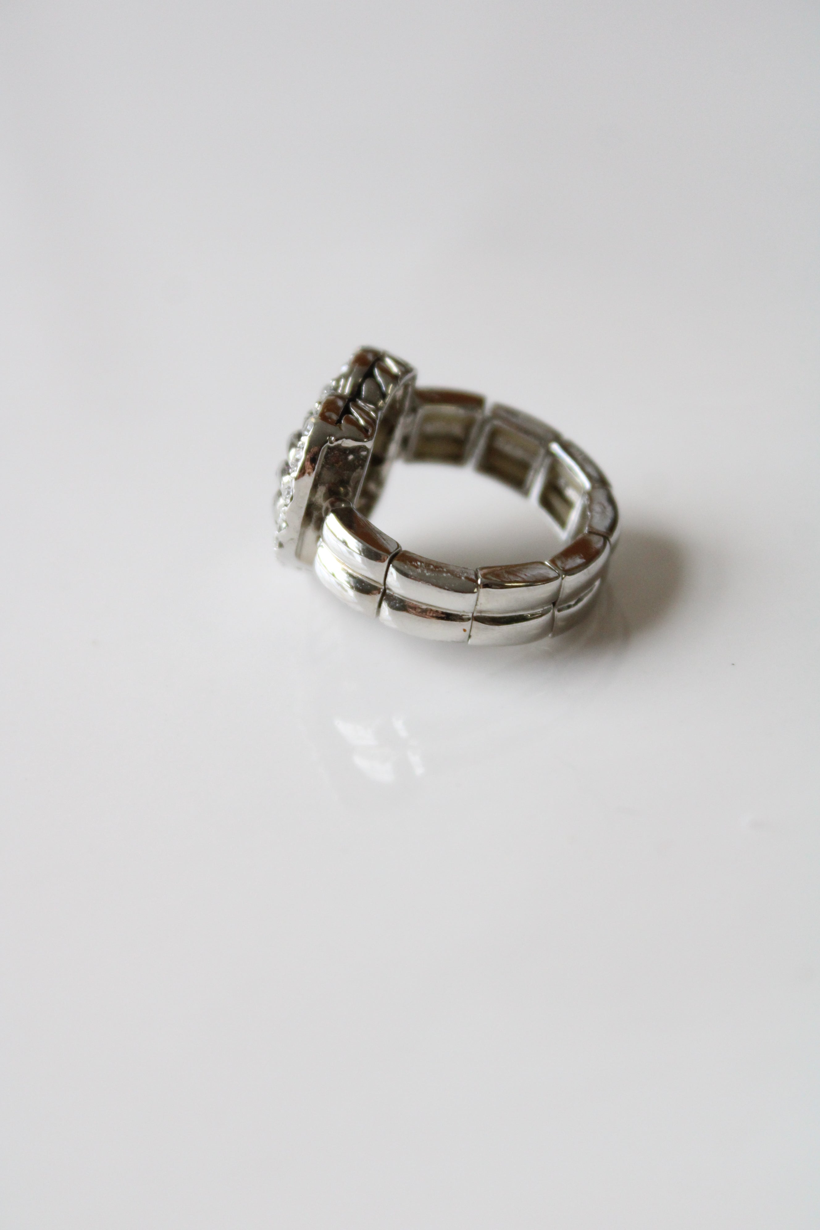 Cookie Lee Silver Heart Ring | Size 7/8