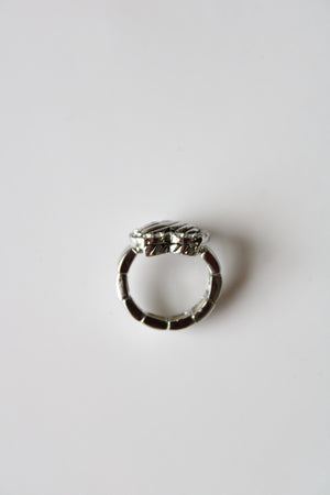 Cookie Lee Silver Heart Ring | Size 7/8