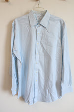 Brooks Brothers Blue White Striped Regent Cotton Shirt | 17-4/5