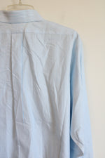 Brooks Brothers Blue White Striped Regent Cotton Shirt | 17-4/5