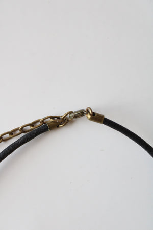 Baer SF Black Cord Bronze Ring Necklace