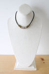 Baer SF Black Cord Bronze Ring Necklace