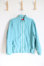 Supreme Light Blue Classic Logo Taping Track Jacket | M