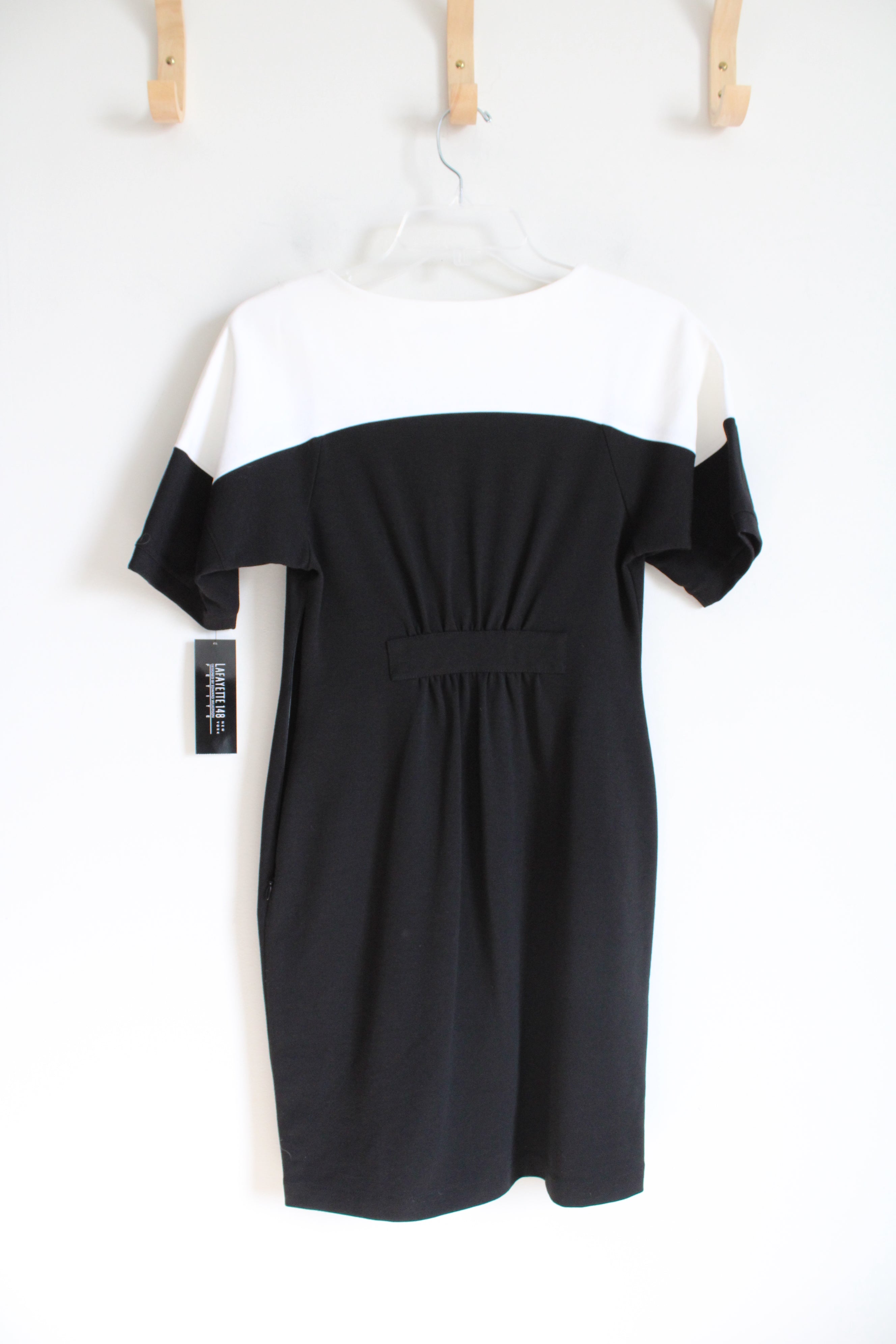 NEW Lafayette 148 Black & White Sheath Dress | P (0/2)