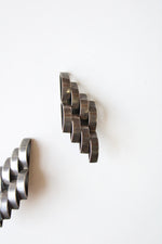 Sterling Silver Woven Design Clip On Earrings