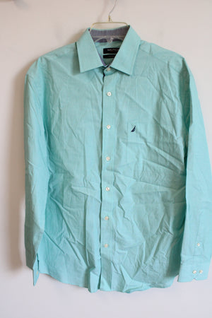 Nautica Classic Fit Light Blue Button Down Shirt | 15 1/2 32/33