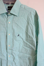 Nautica Classic Fit Light Blue Button Down Shirt | 15 1/2 32/33