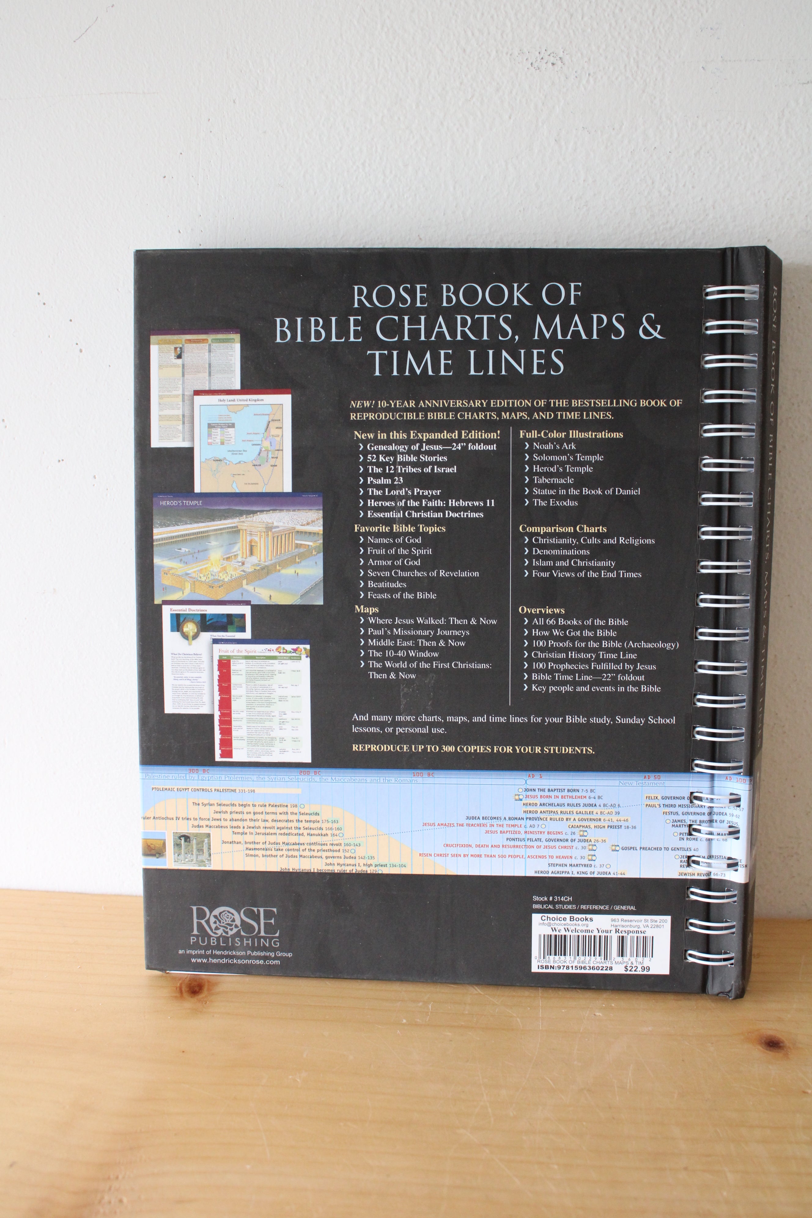 Rose Book Of Bible Charts, Maps & Timelines By Rose Publishing