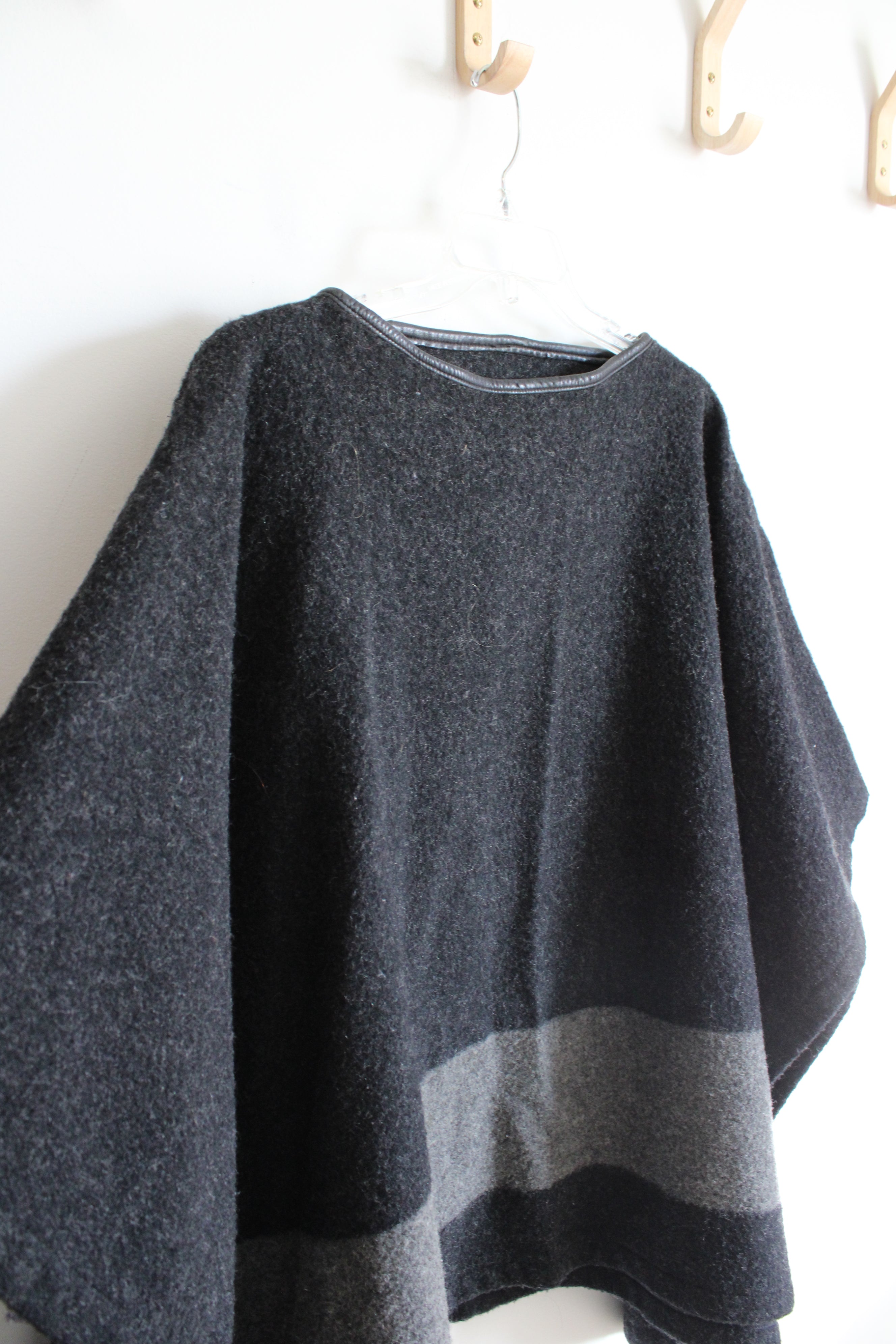 Coach Gray Wool Blend Poncho | XS/S