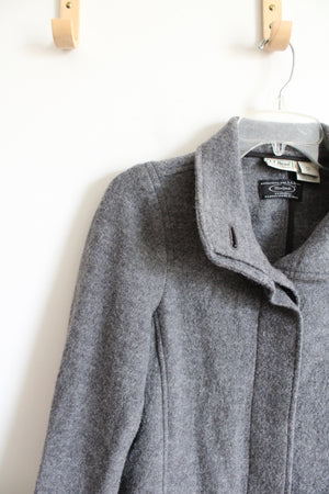 L.L. Bean Vintage Gray Wool Coat | XS Petite