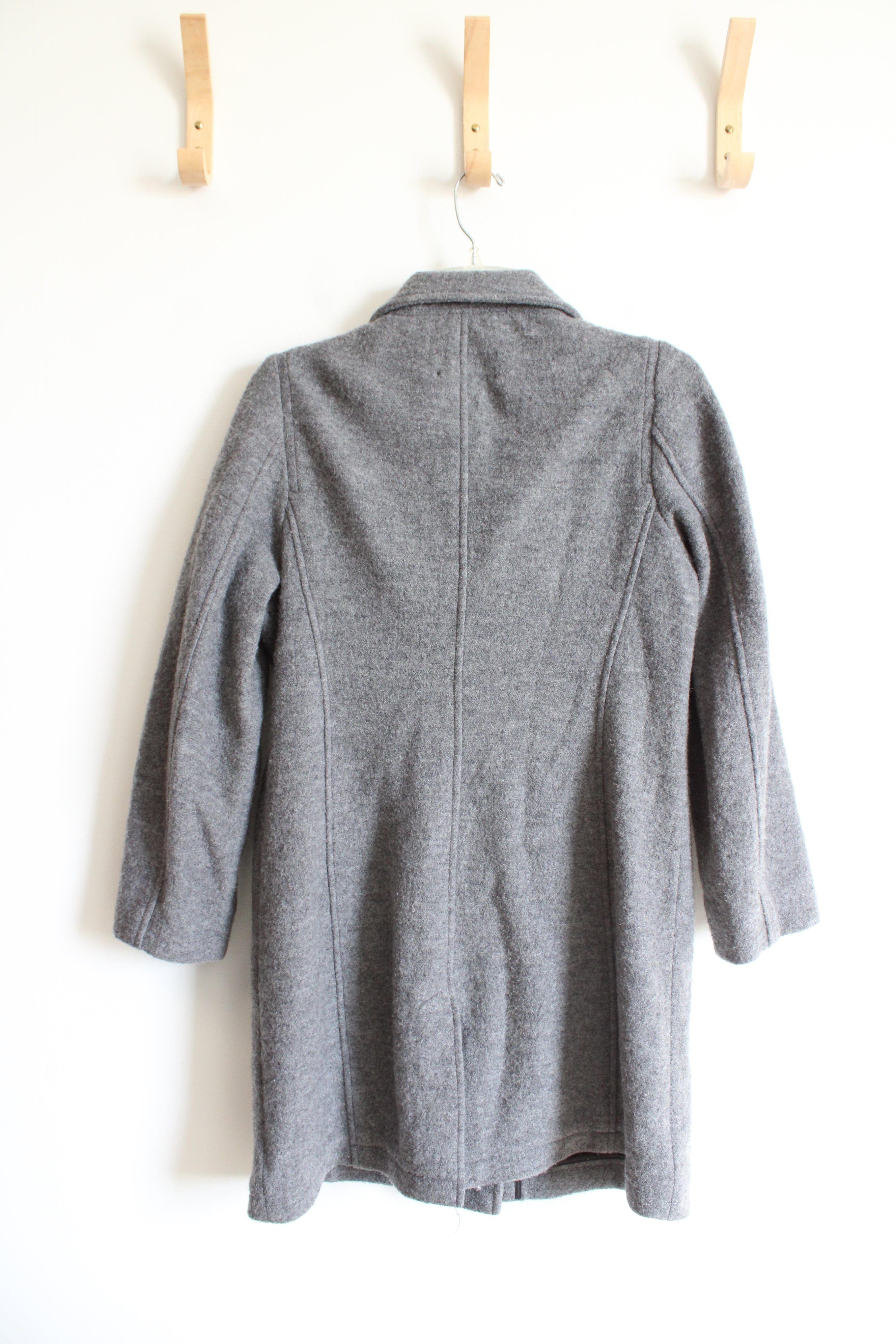 L.L. Bean Vintage Gray Wool Coat | XS Petite