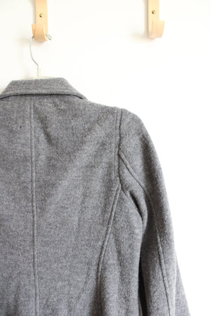 L.L. Bean Vintage Gray Wool Coat | XS Petite