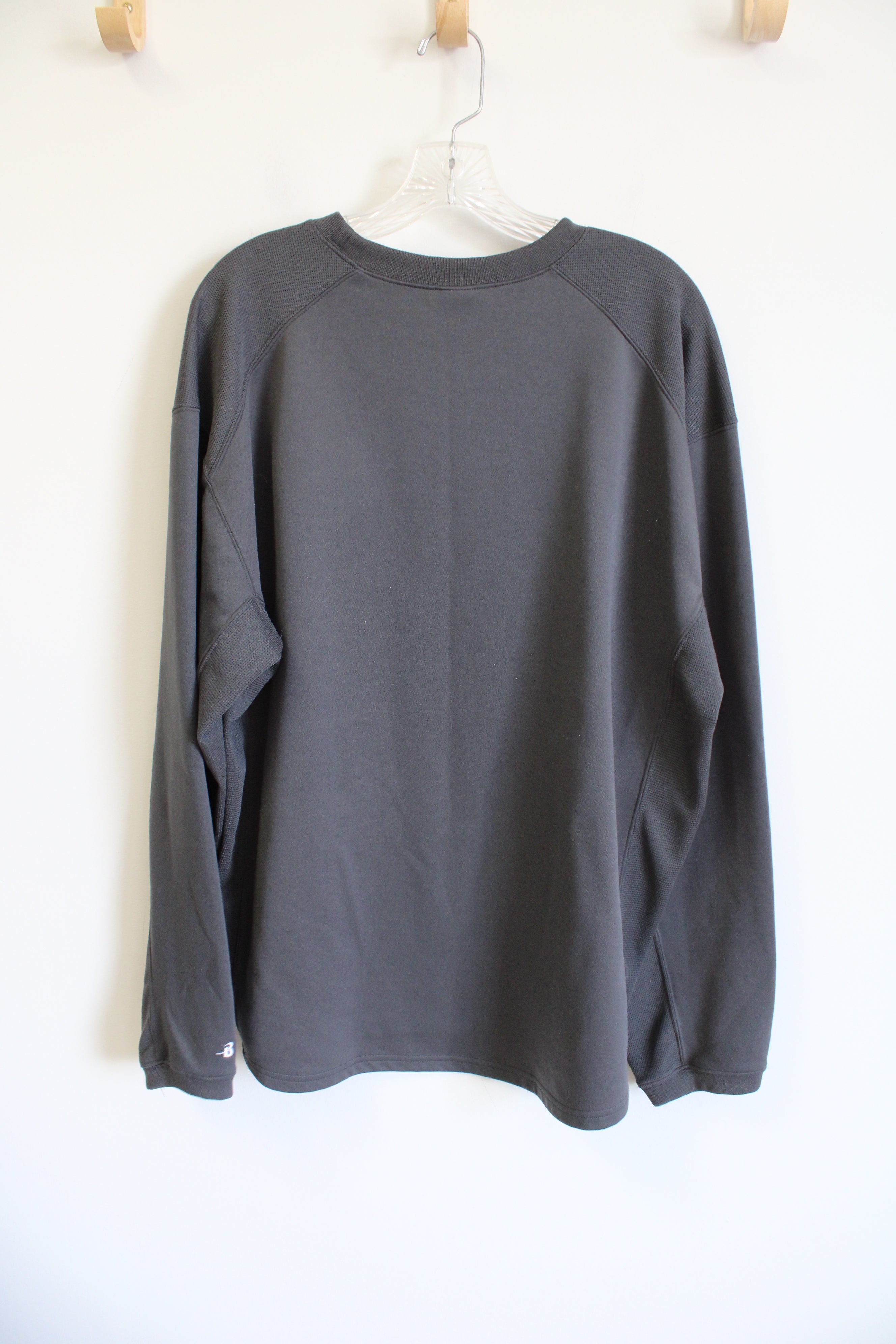 Badger Oxford Baseball Gray Sweatshirt | XL