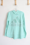 Adidas Turquoise Athletic Hoodie | Youth M (10/12)