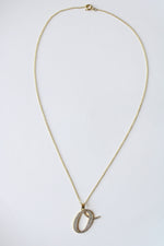 "O" Initial Gold Necklace