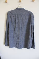 Sonoma Blue Flannel Button Down Shirt | XXL