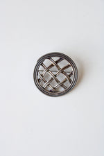 Kaleuala Koru Brooch Sterling Silver Finland Woven Pin