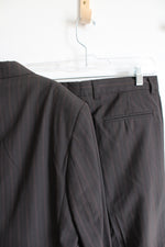 NEW Perry Ellis Brown Striped Suit Coat & Pants Set | 31X30/40