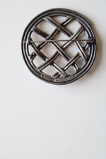 Kaleuala Koru Brooch Sterling Silver Finland Woven Pin