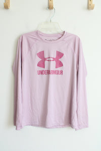 Under Armour Pink Long Sleeved Athletic Shirt | Youth XL (18/20)