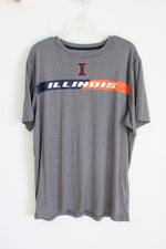 Colosseum Illinois Gray Shirt | XL