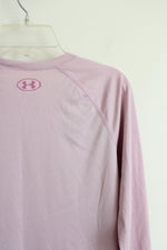 Under Armour Pink Long Sleeved Athletic Shirt | Youth XL (18/20)