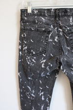 Vigoli Gray White Patterned Skinny Jeans | 3/4