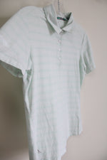 Adidas Golf Green Patterned Polo Shirt | S