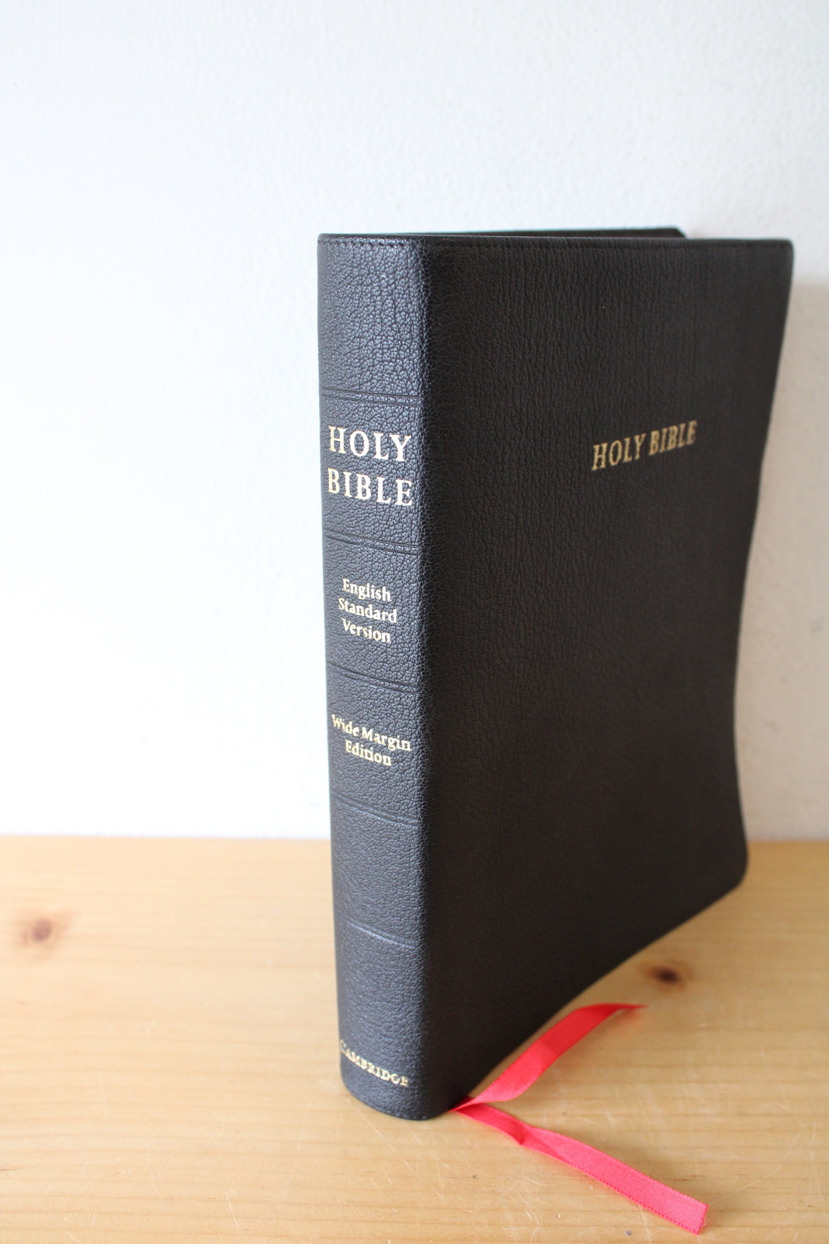 Goat Skin Black Leather ESV Bible