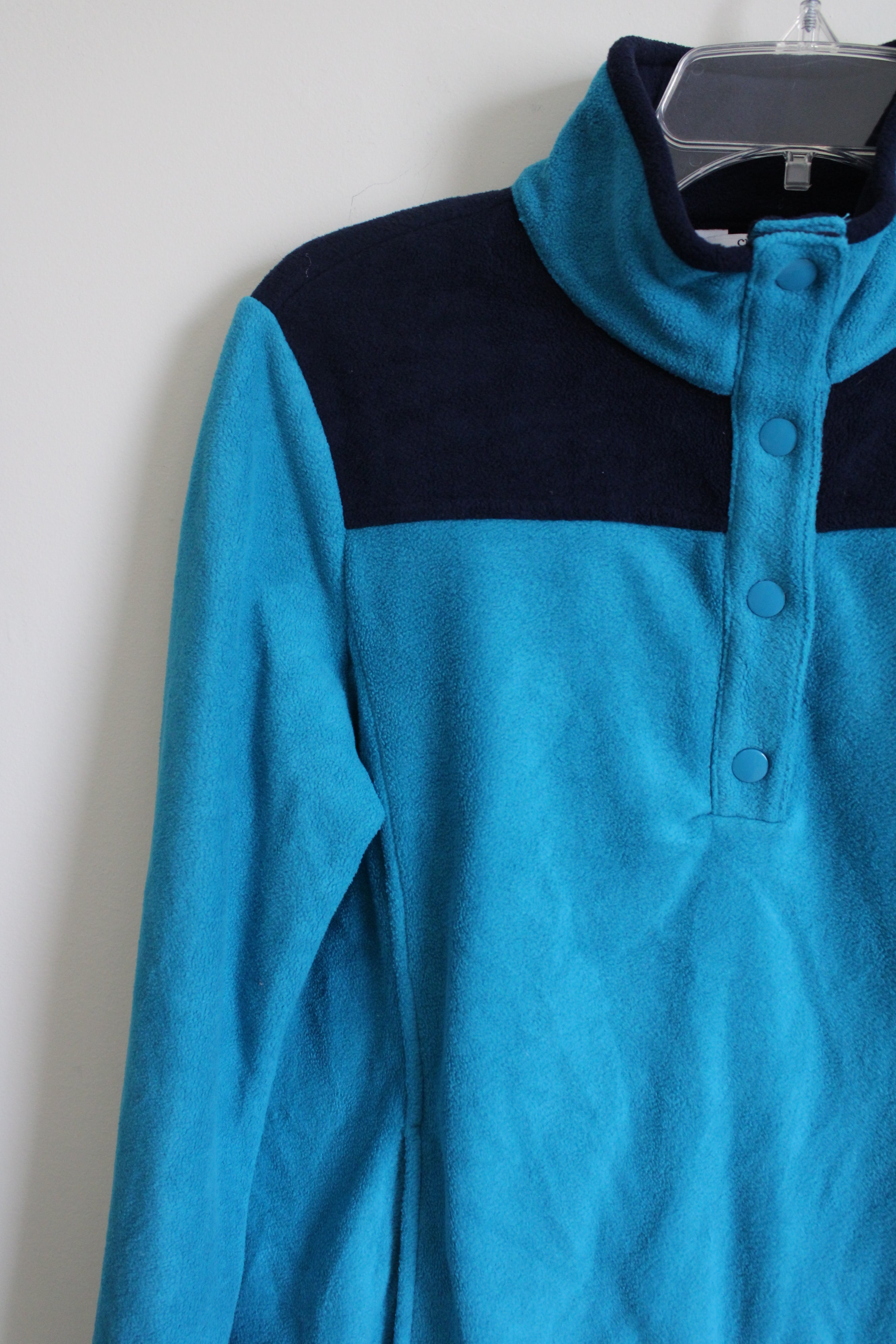 Crown & Ivy Blue Fleece Pullover | S