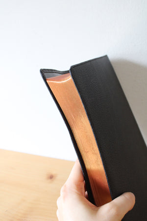 Goat Skin Black Leather ESV Bible