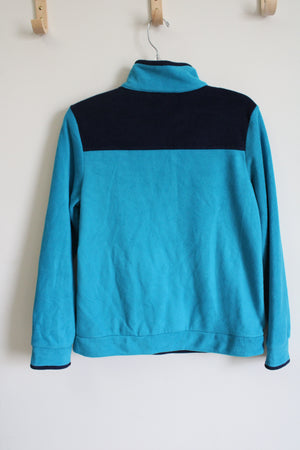 Crown & Ivy Blue Fleece Pullover | S