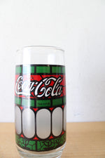 Vintage Red & Green Coca-Cola Glass & Pitcher Set