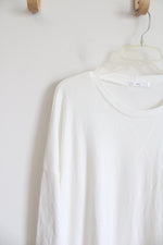 NEW Levaca White Long Sleeved Lightweight Sweatshirt | XL