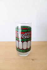 Vintage Red & Green Coca-Cola Glass & Pitcher Set