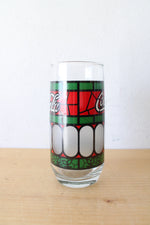 Vintage Red & Green Coca-Cola Glass & Pitcher Set