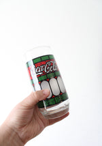 Vintage Red & Green Coca-Cola Glass & Pitcher Set