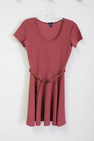 Rue 21 Dusty Pink Belted Dress | M