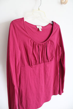 LOFT Pink Long Sleeved Top | M