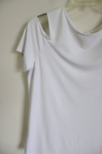 Chico's White Cold Shoulder Top | 1 (M/8)