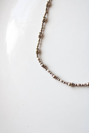 Sterling Silver Beaded Necklace