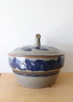 David Norton Handmade Pottery Blue & Gray Yunnan Steamer