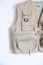 NEW Field & Stream Khaki Fly Fishing Vest | Youth L (14/16)