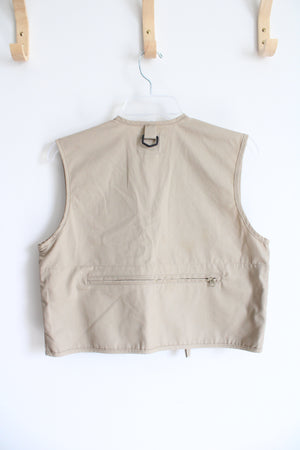 NEW Field & Stream Khaki Fly Fishing Vest | Youth L (14/16)