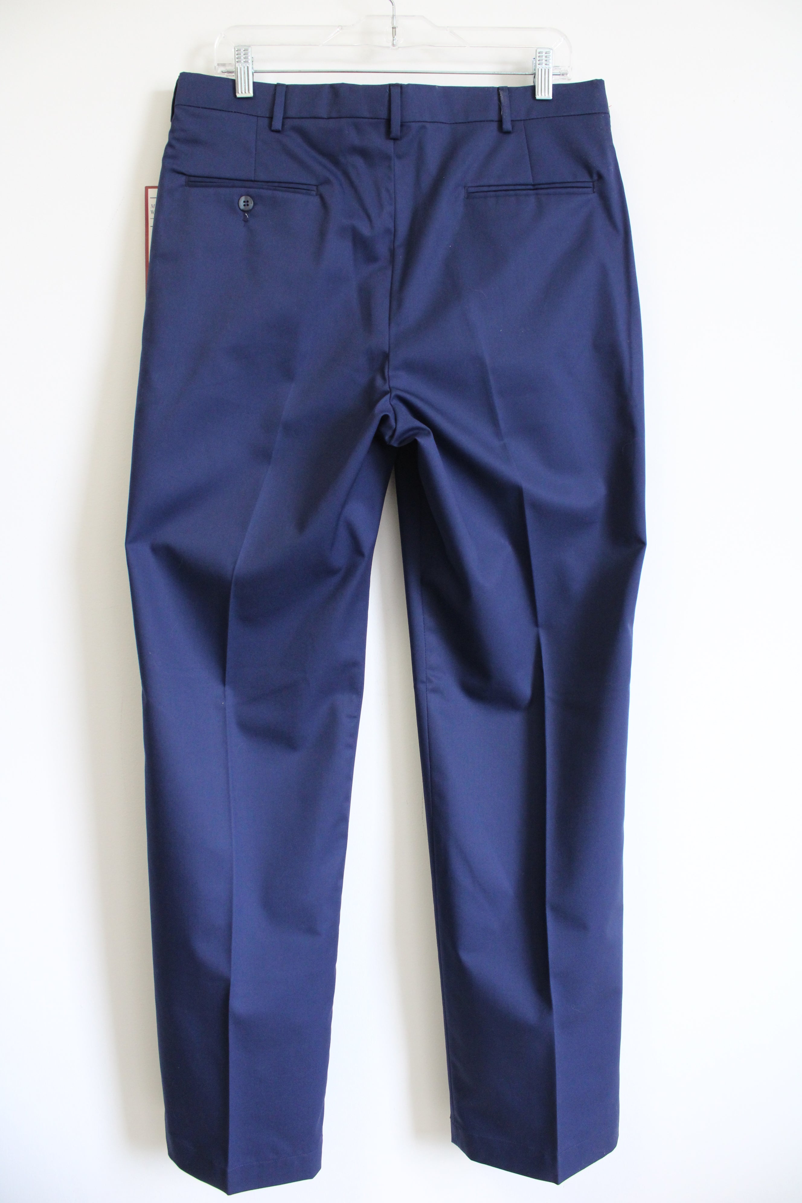 NEW Wash Me Wear Me Navy Blue Dress Pant | 32X32